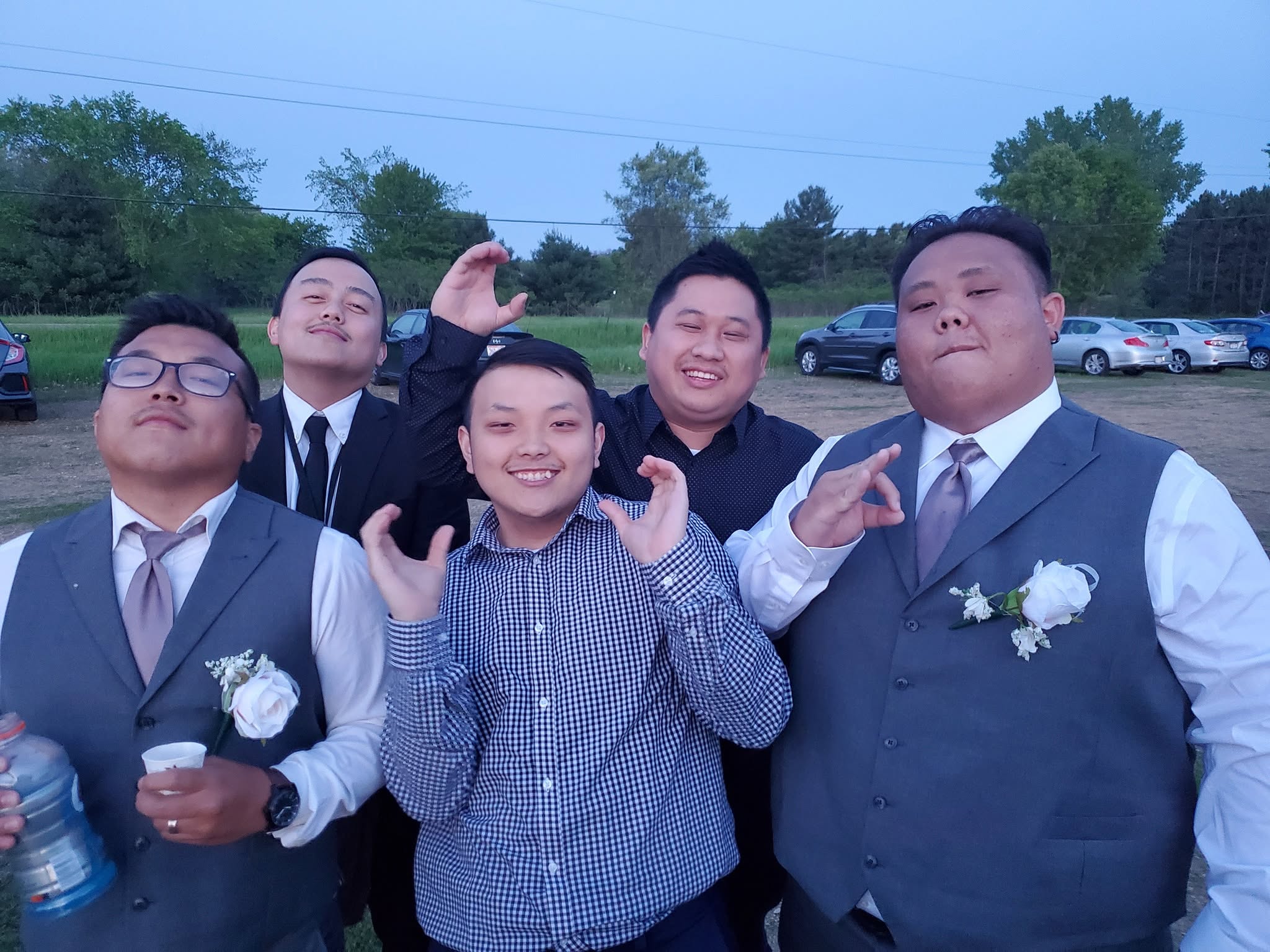 Peter at wedding